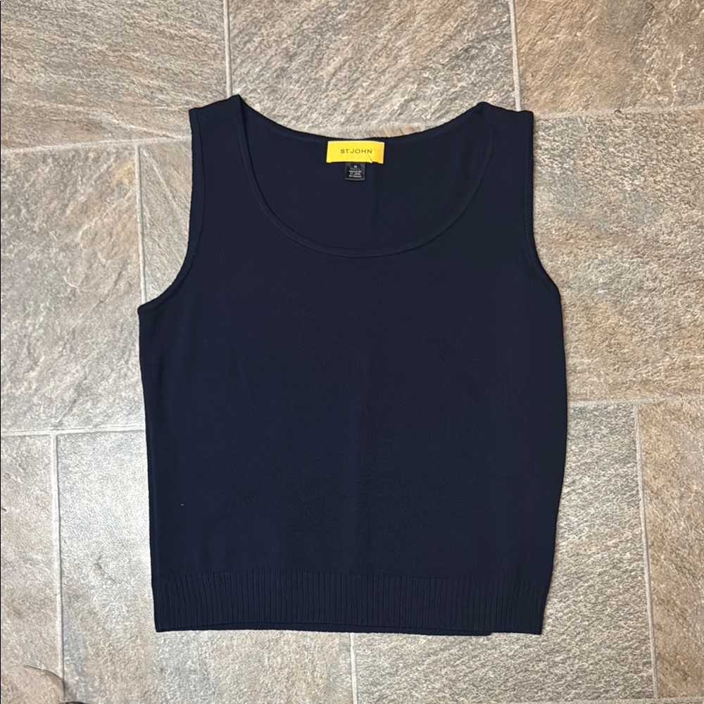 St. John Midnight Blue Tank Top